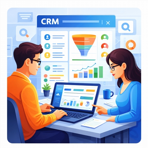CRM for customer accounting: Contacts, Deals, Sales