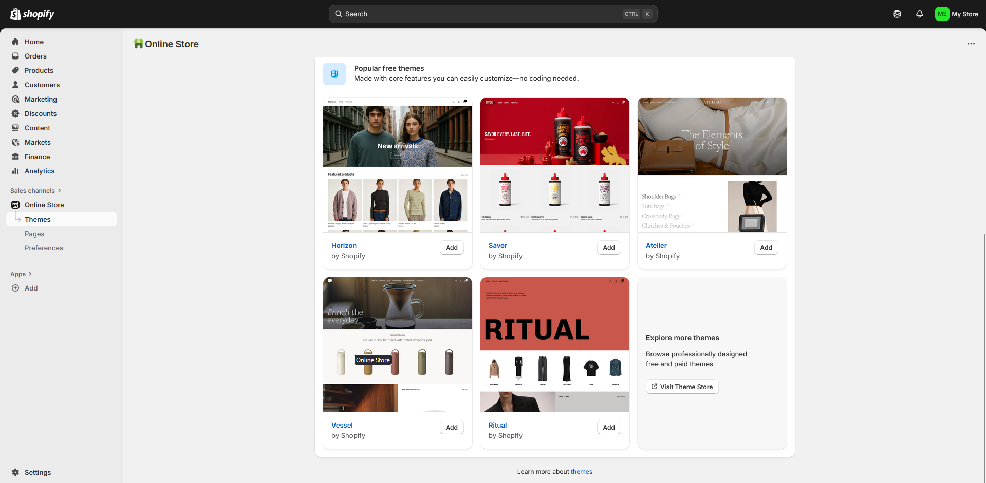 shopify rhrzm
