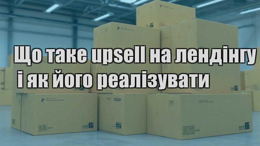 shho take upsell na lendingu i yak jogo realizuvaty